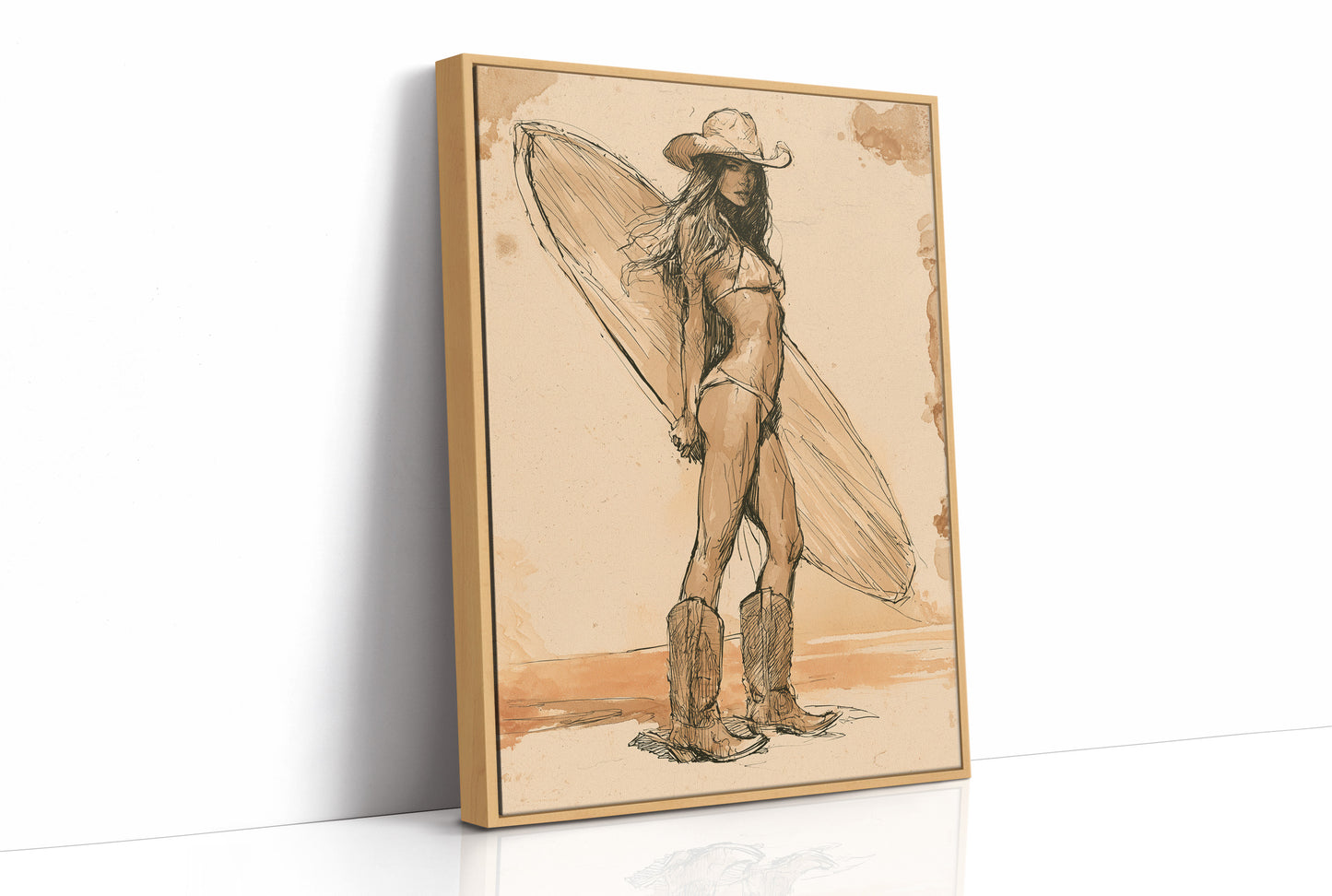 Cowgirl Catches a Wave