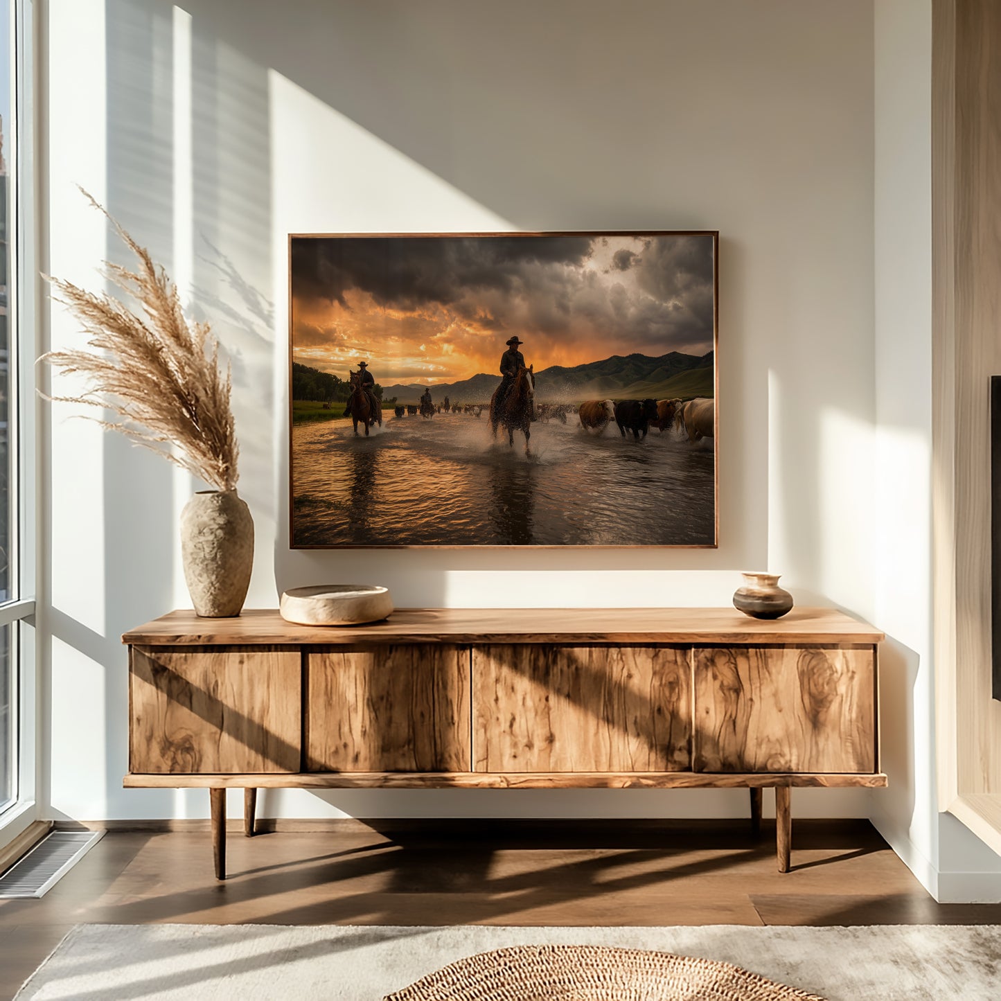 Sunset Waters Guide Cattle Home