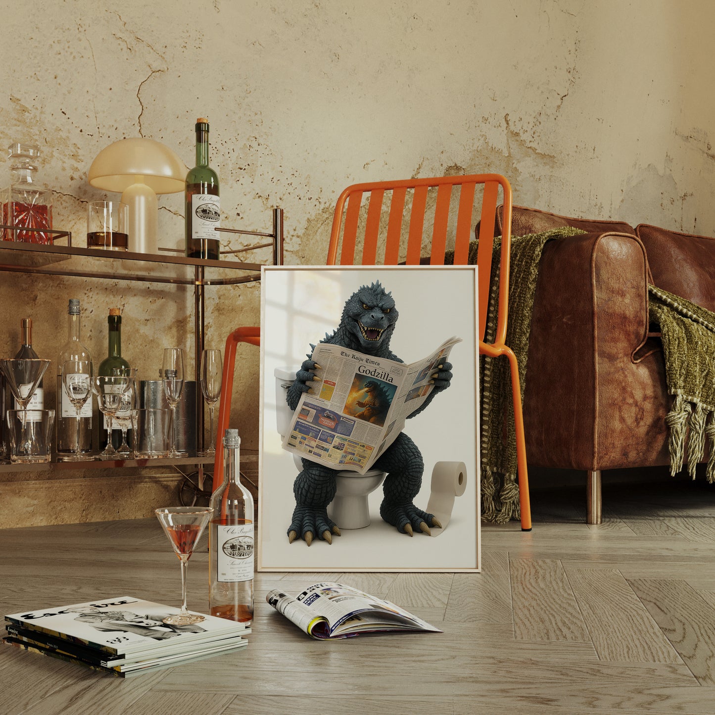 Godzilla on the Throne