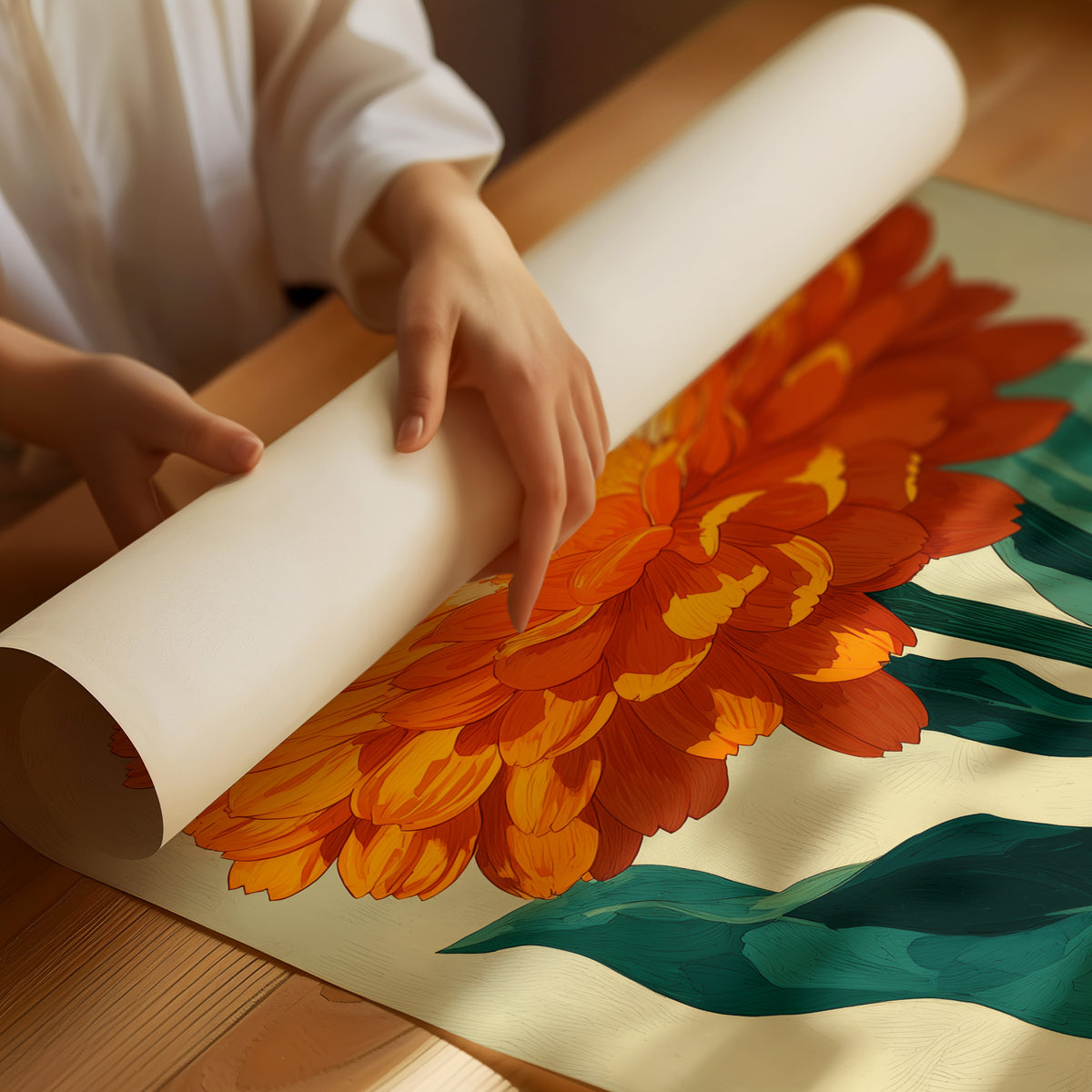The Calendula Held the Light