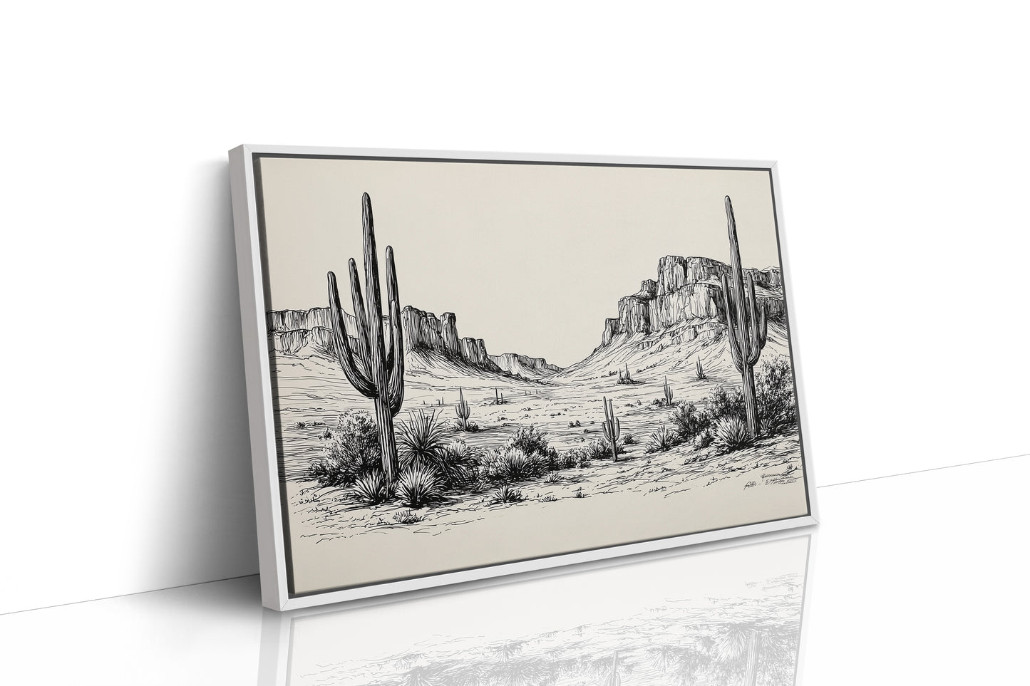 Saguaros Stand Like Ancient Sentinels