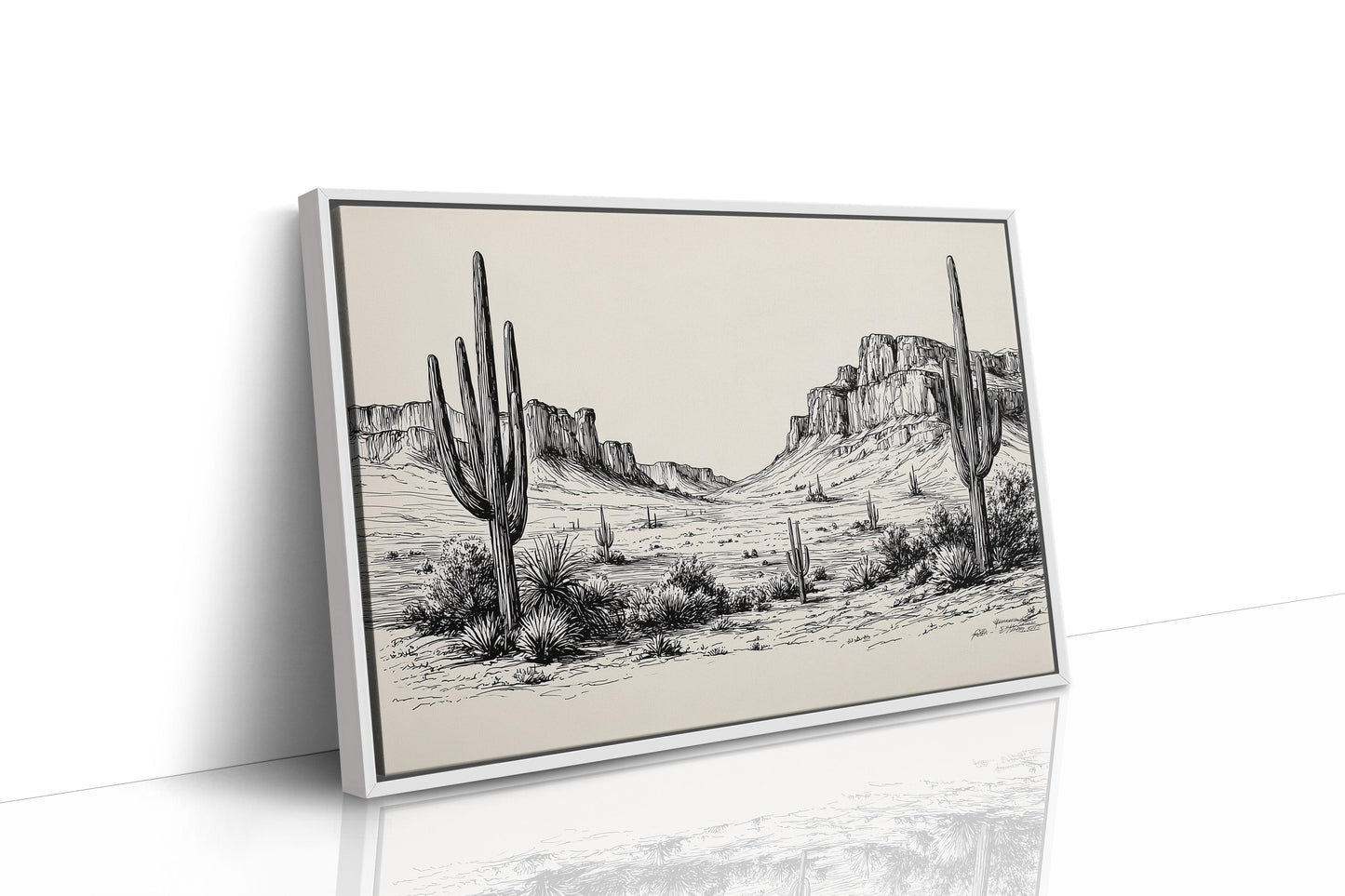 Saguaros Stand Like Ancient Sentinels