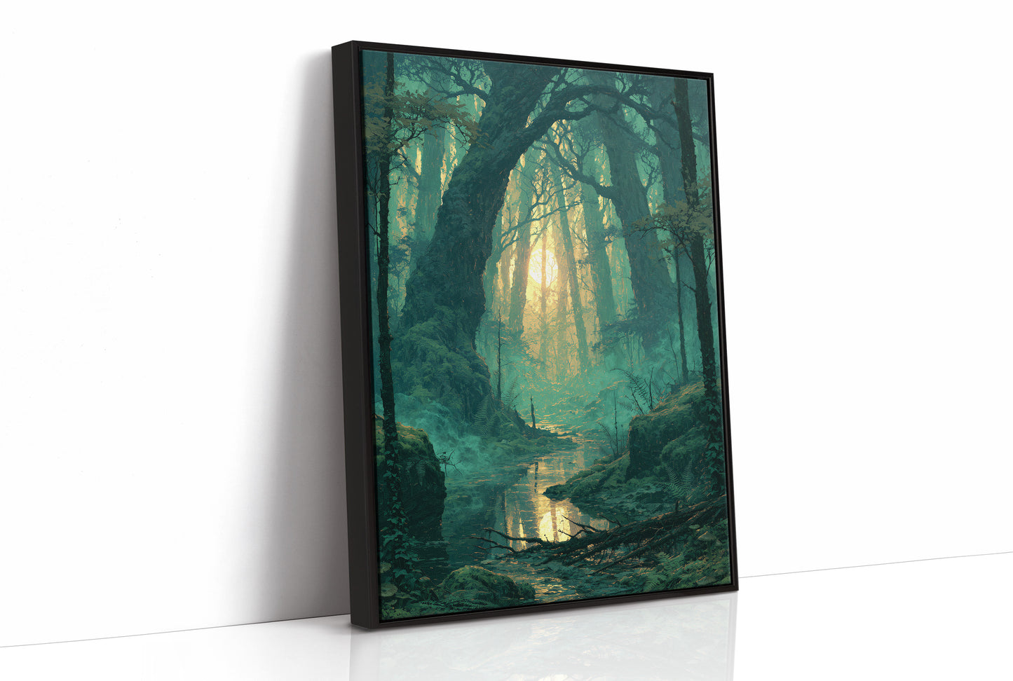 Emerald Hollow: Sunlight Through the Ferns