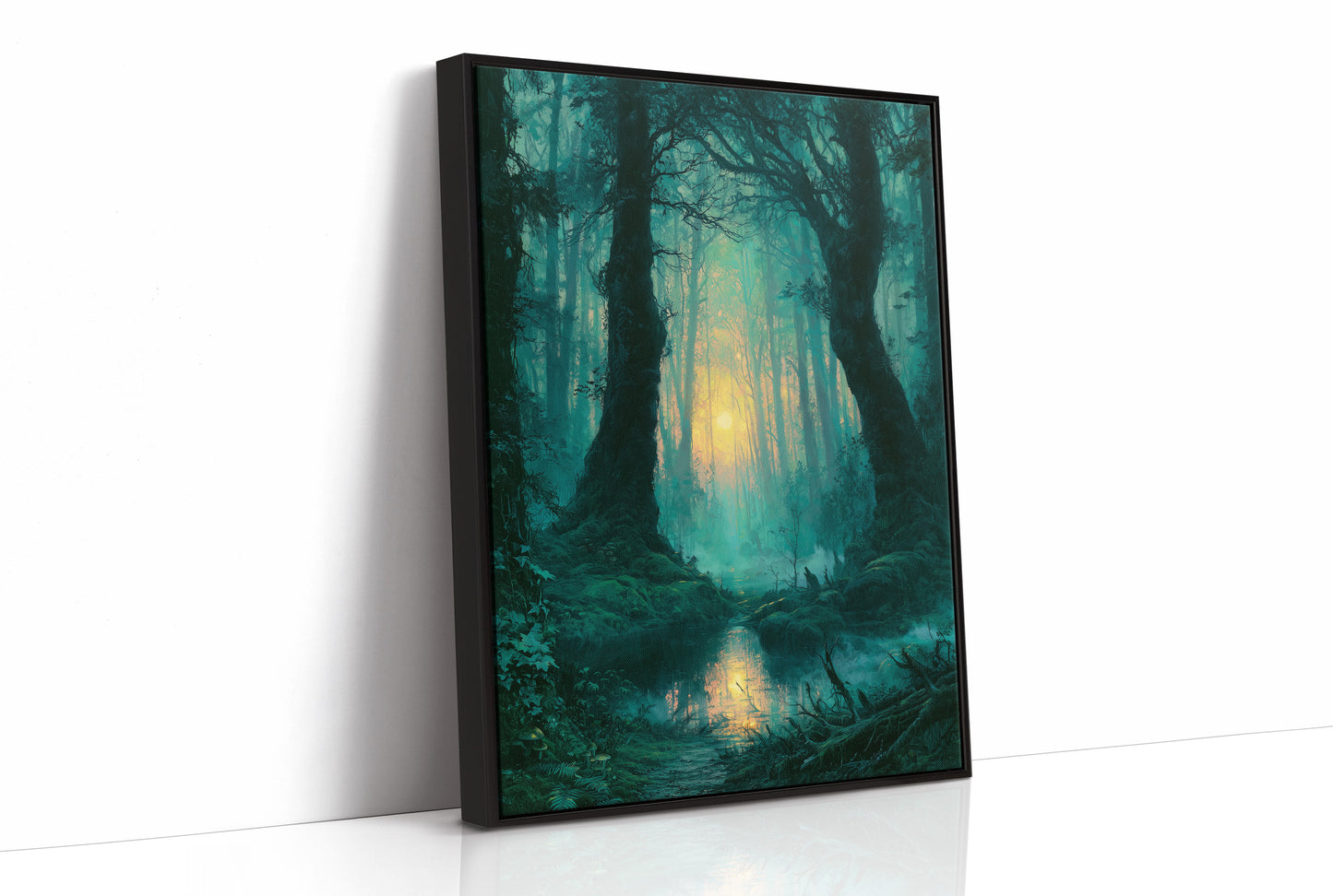 Reflected Glow: The Twin Trees of the Swamp Forest