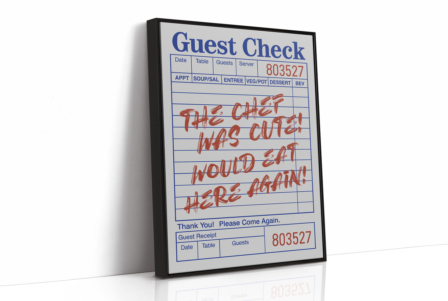 Culinary Confessions on Receipt Paper