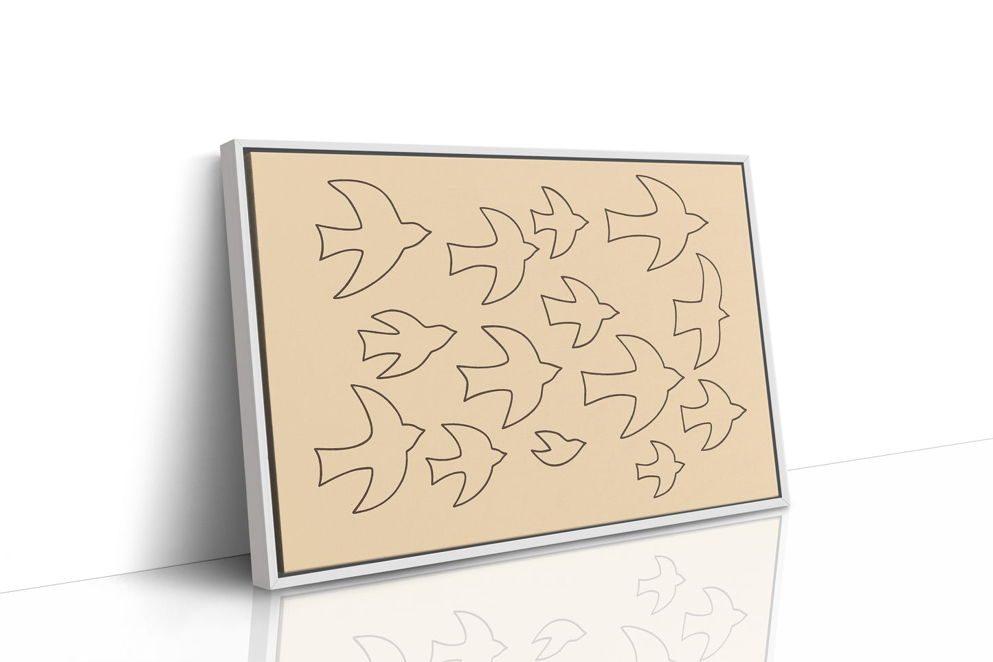 Minimalist Birds in Flight