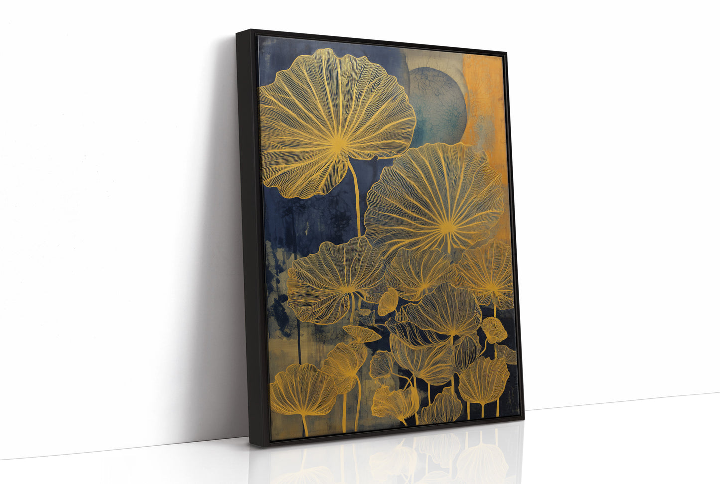 Golden Petals Paint Midnight Gardens