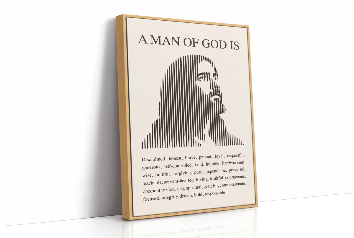 A Man of God: Ivory Line Portrait