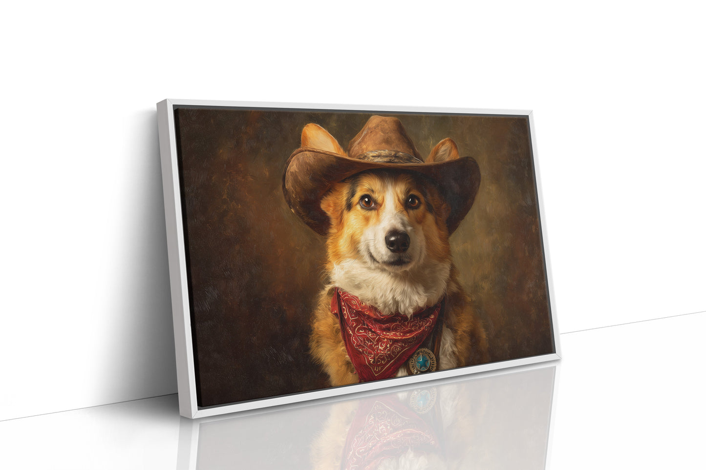 Loyal Companion In Western Attire