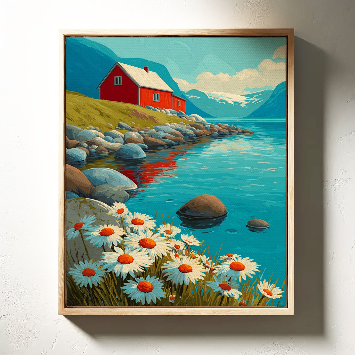 Nestled Among Daisies and Stones