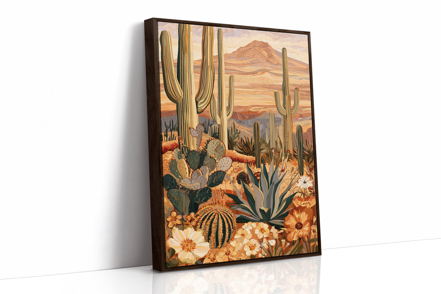 Saguaro Grove At Midday