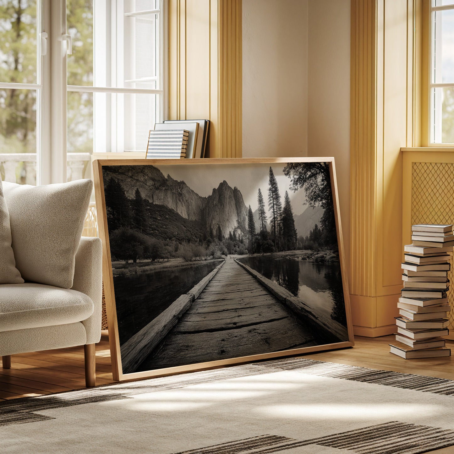 Wooden Path To Mountain Majesty