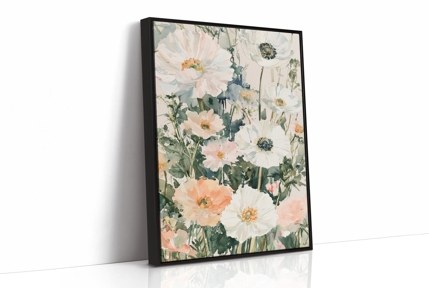 Anemones in Watercolor Bloom