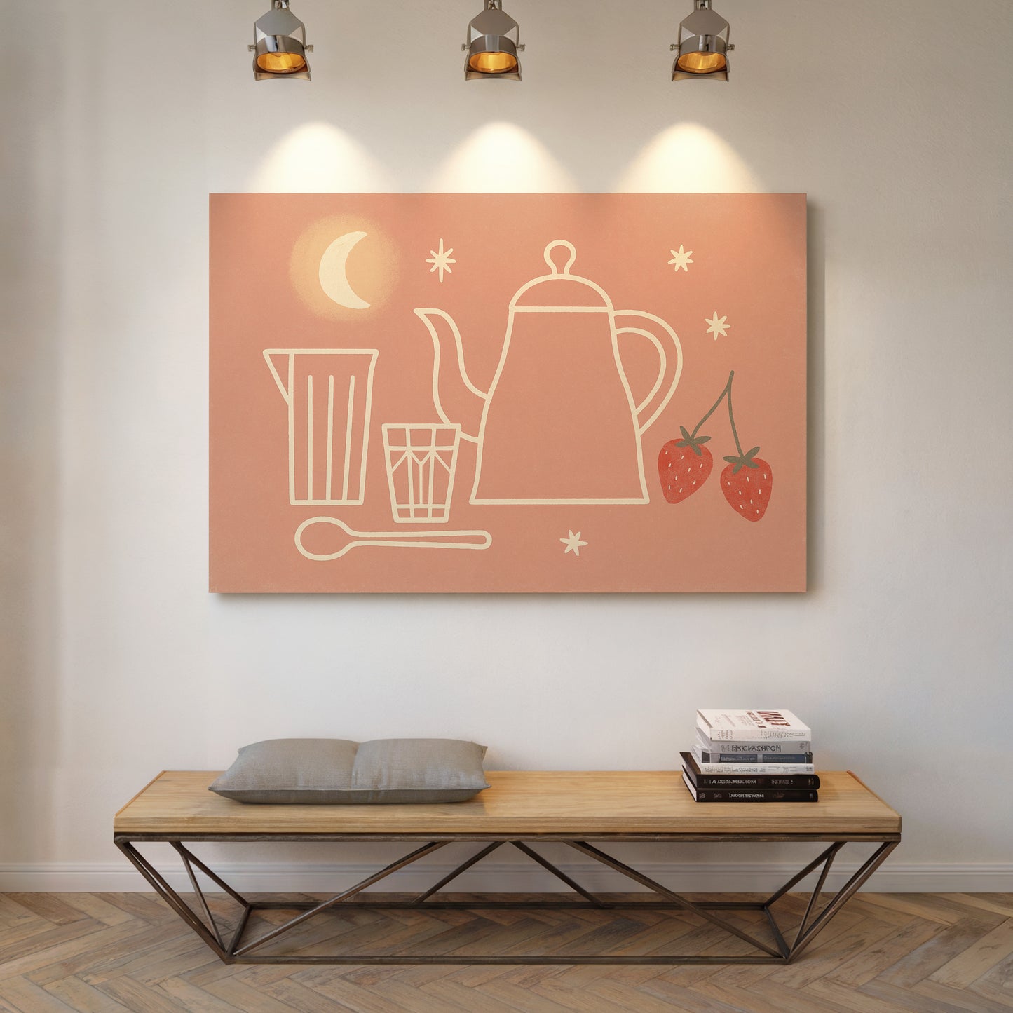 Moonlit Tea and Strawberries