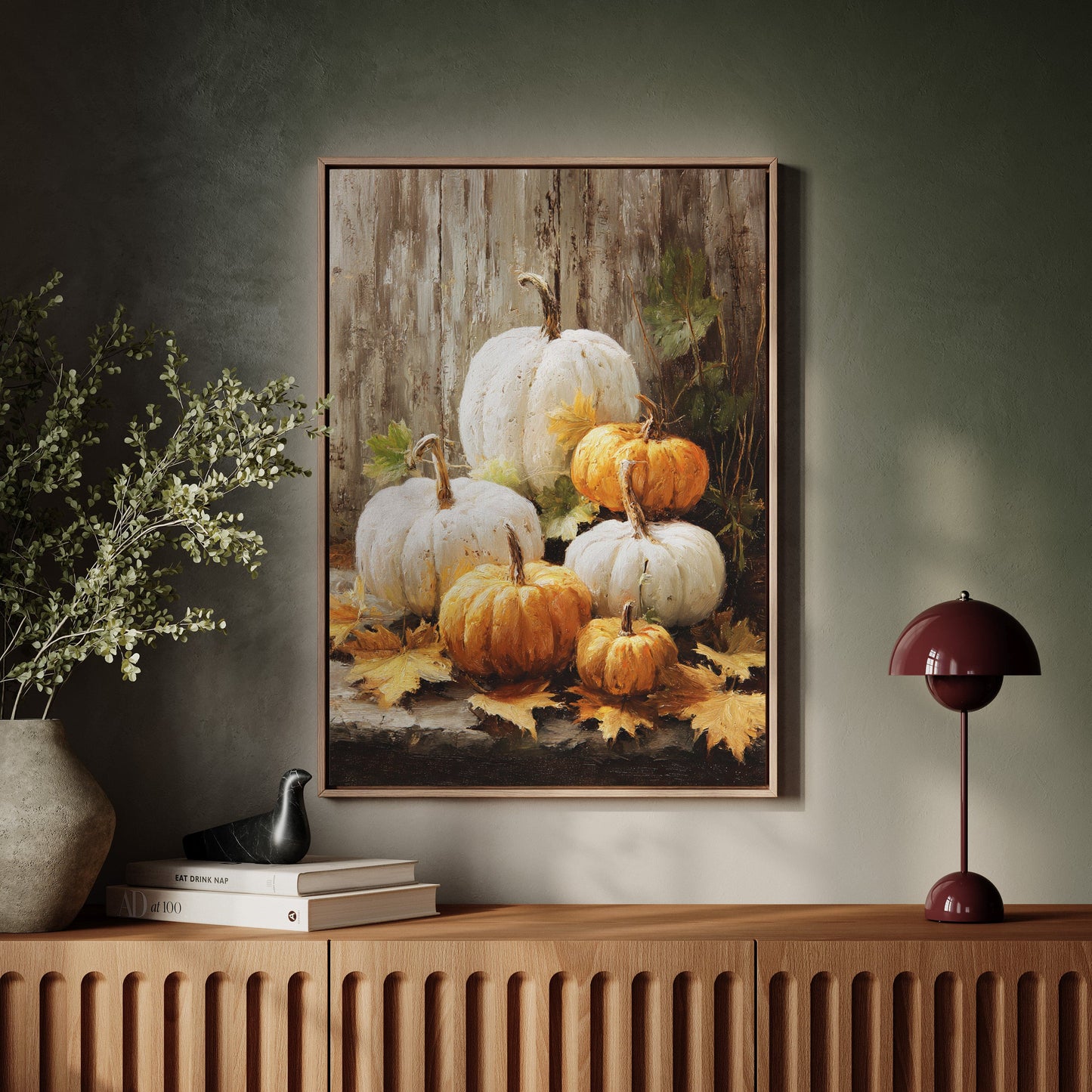 Autumn Gathers White And Gold