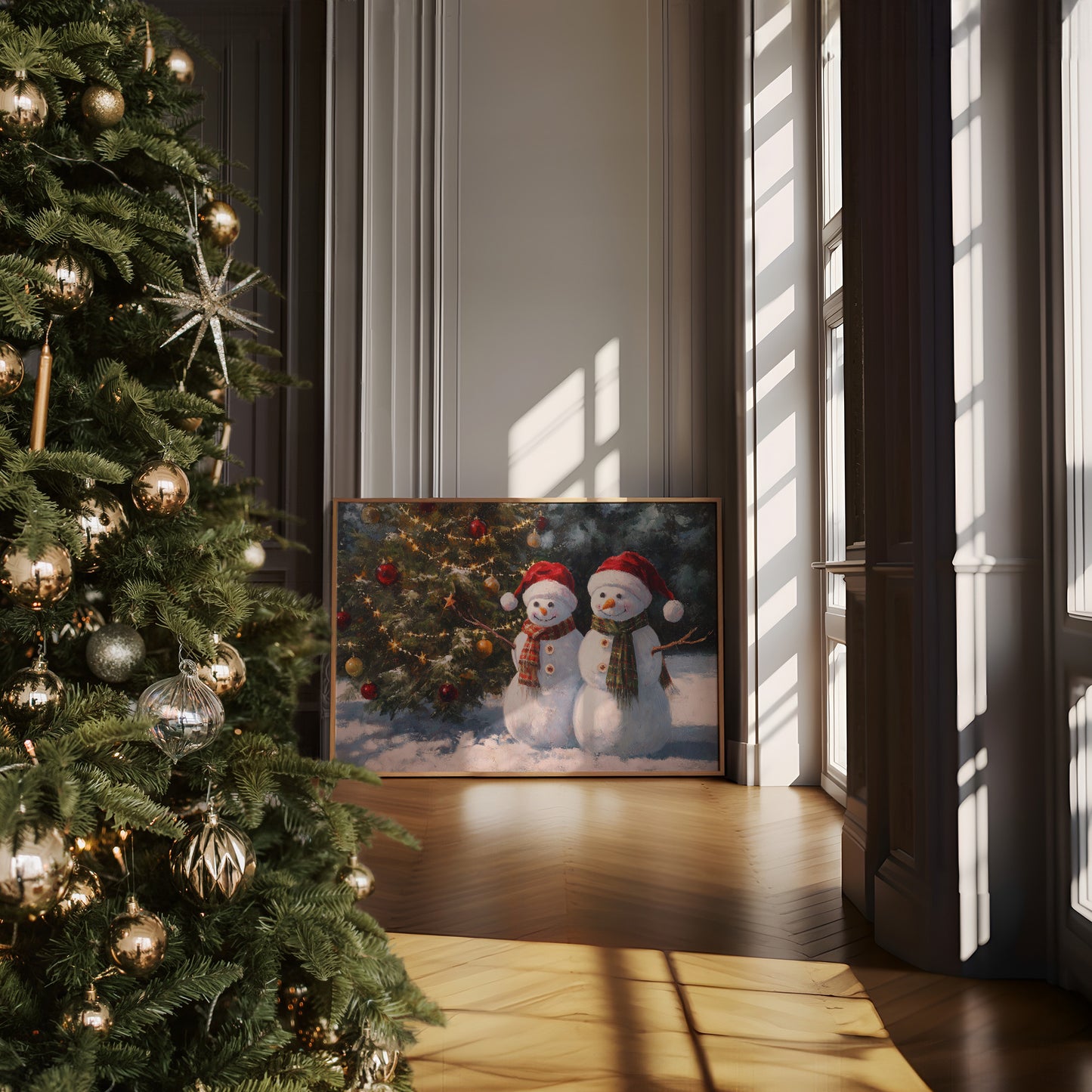 Snow Friends Share Christmas Eve Magic
