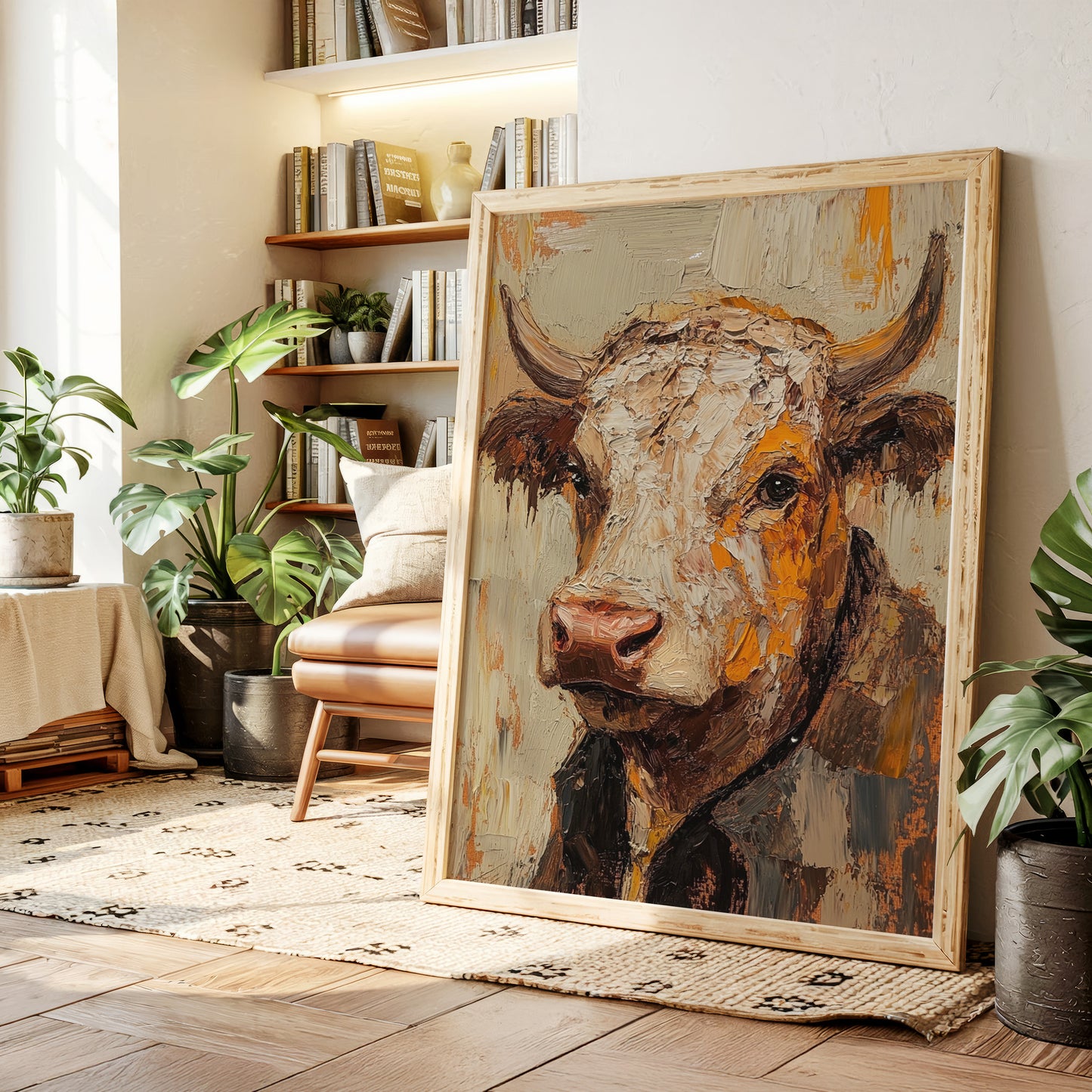 Rustic Longhorn with Painted Soul
