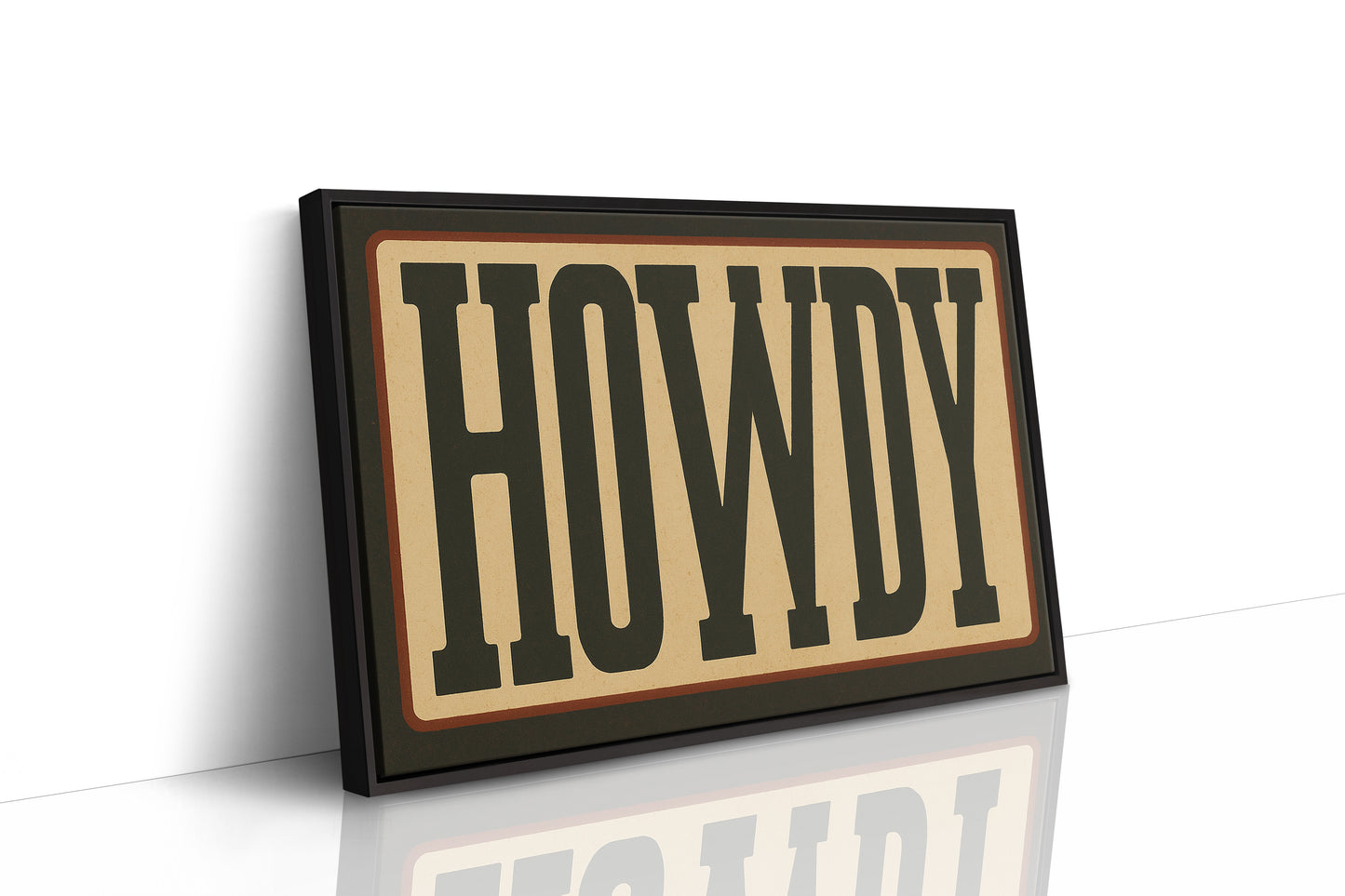 Howdy Western Typography Poster