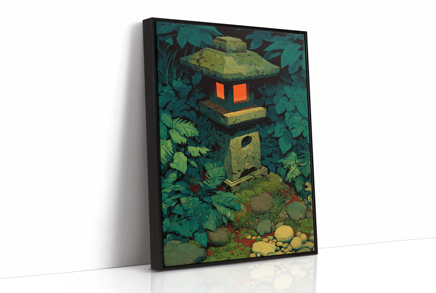 Stone Lantern in the Undergrowth