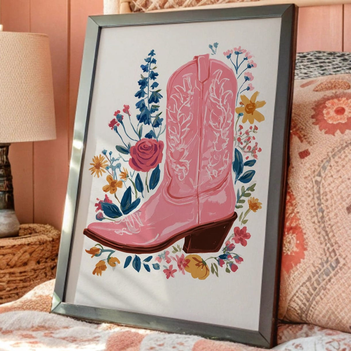 Wildflower Cowgirl Dreams - Pink Western Boots