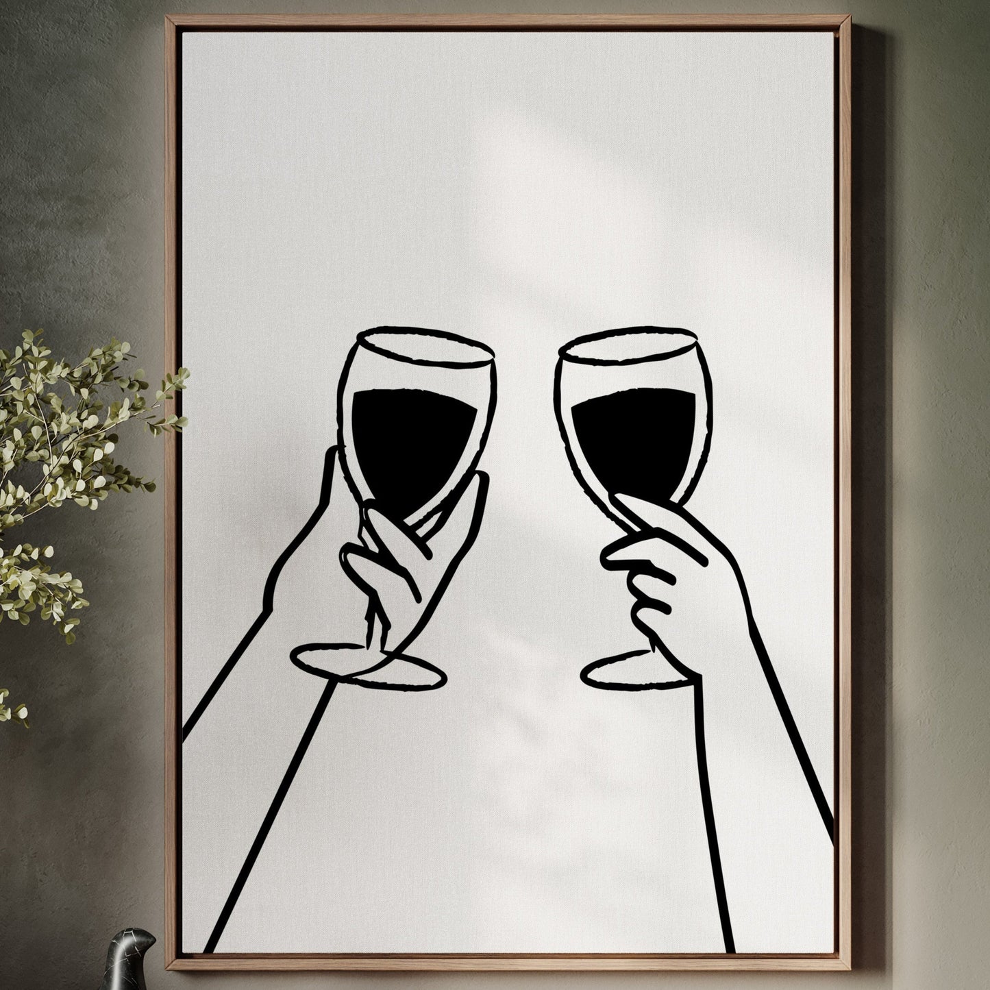 Wine Glasses Toast Silent Promises