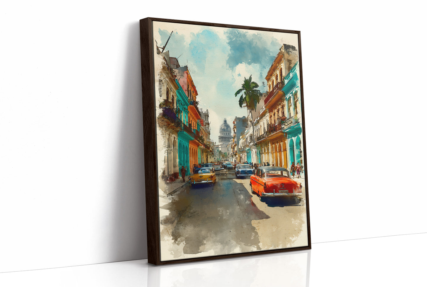 Vintage Havana Street in Sunlight