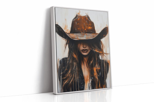 Cowgirl in Crimson – Modern Western Grit