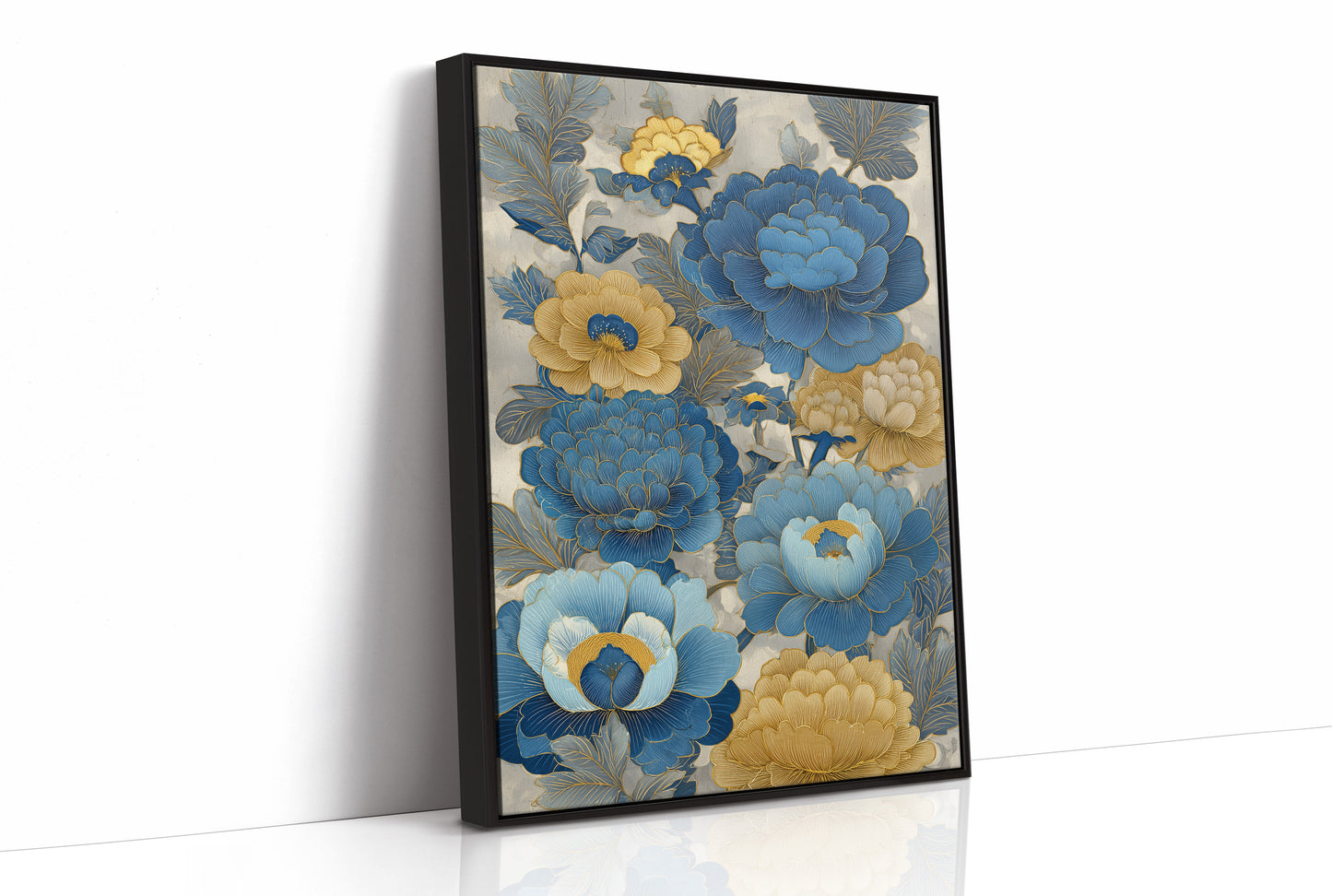 Blue Peonies Paint Golden Afternoons