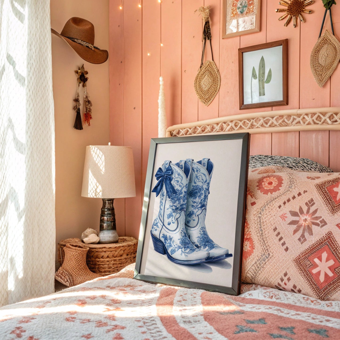 Wildflower Cowgirl Dreams - Blue Western Boots