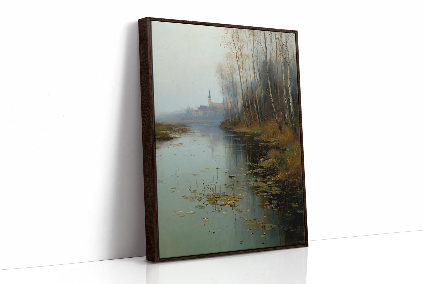 Autumn Whispers Across Misty Waters