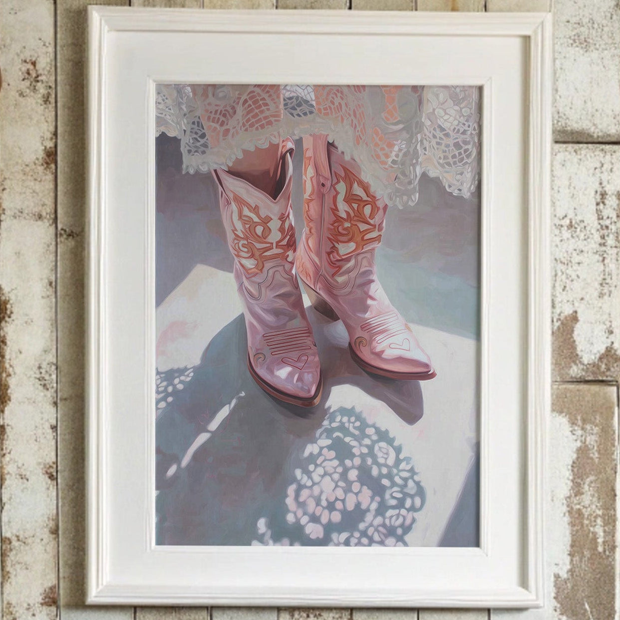 Pink Boots Waltz Through Lace Light