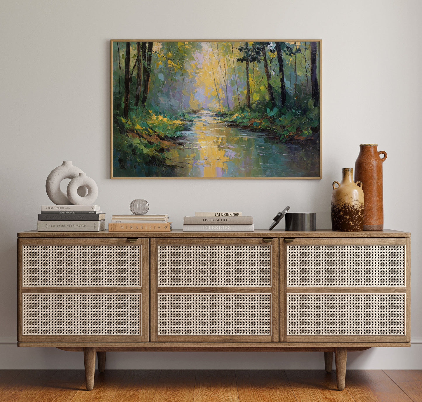 Sunlit Stream Carries Golden Dreams