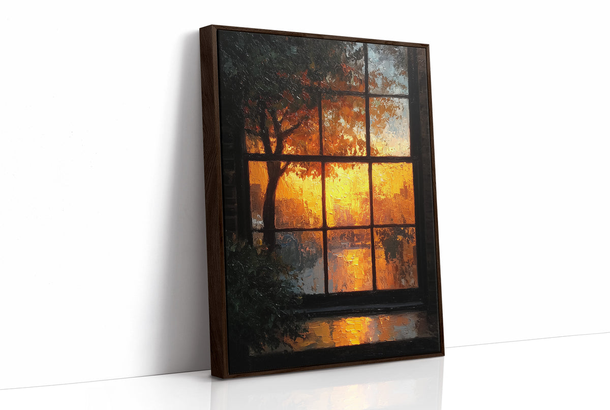 Golden Hour Through the Old Glass
