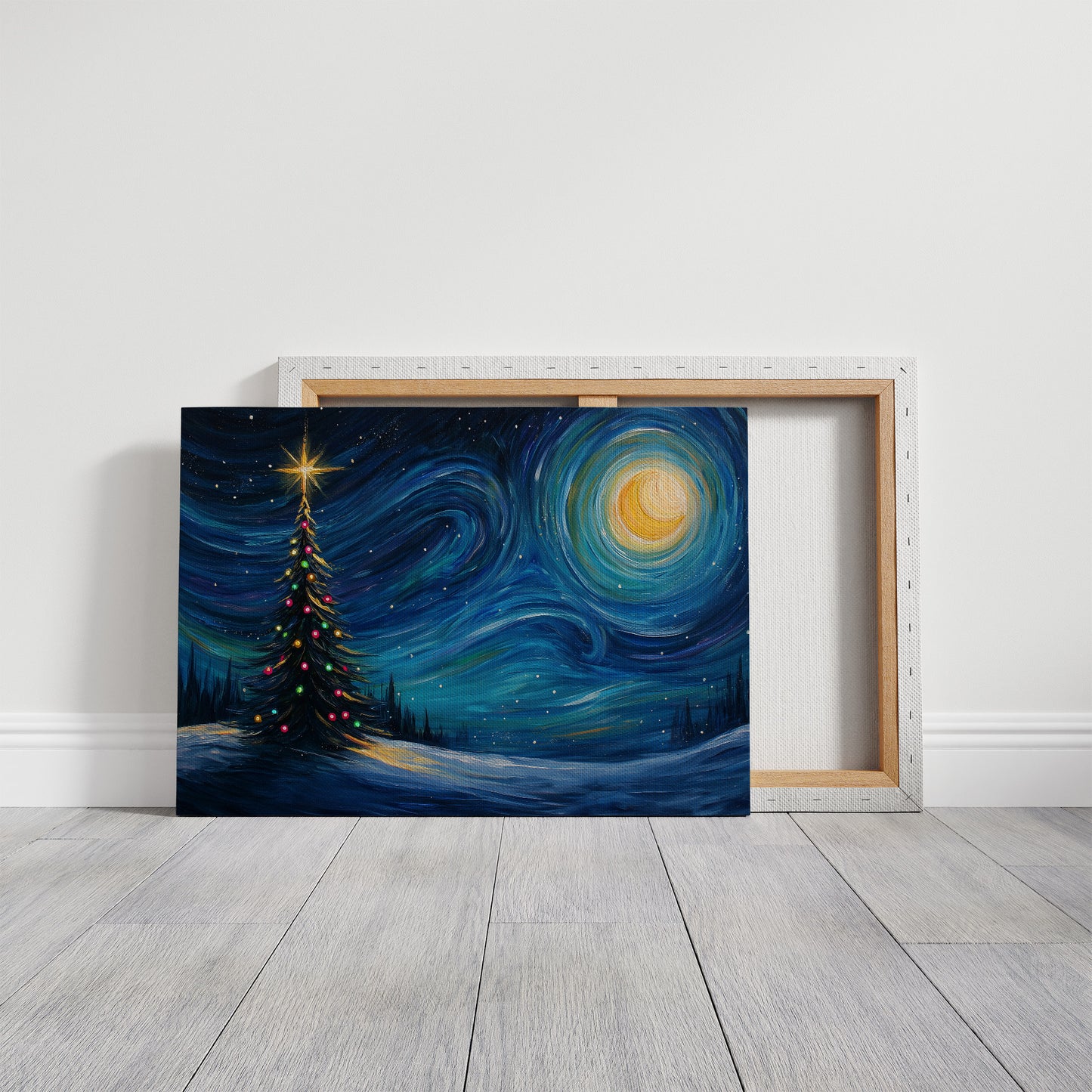 Starlit Pine Dances With Moon