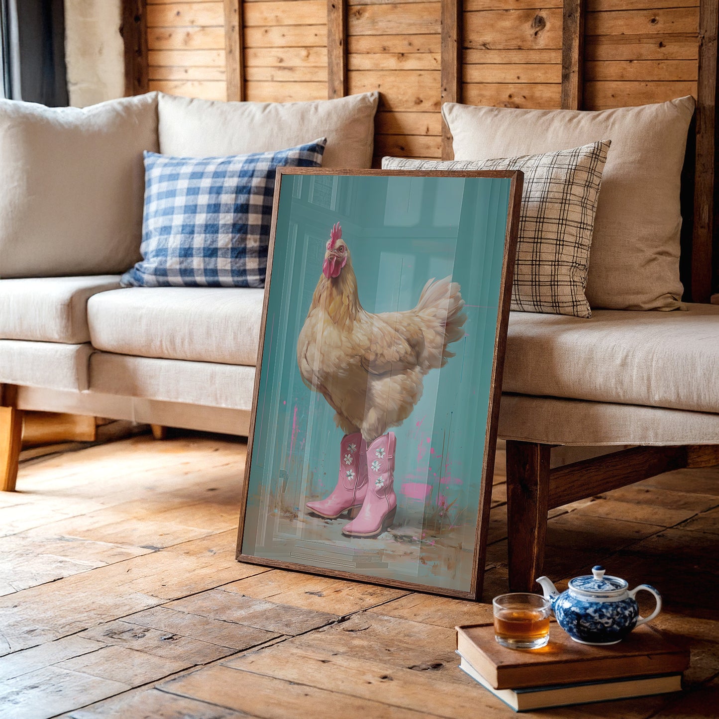 Barnyard Diva Borrows Pink Boots