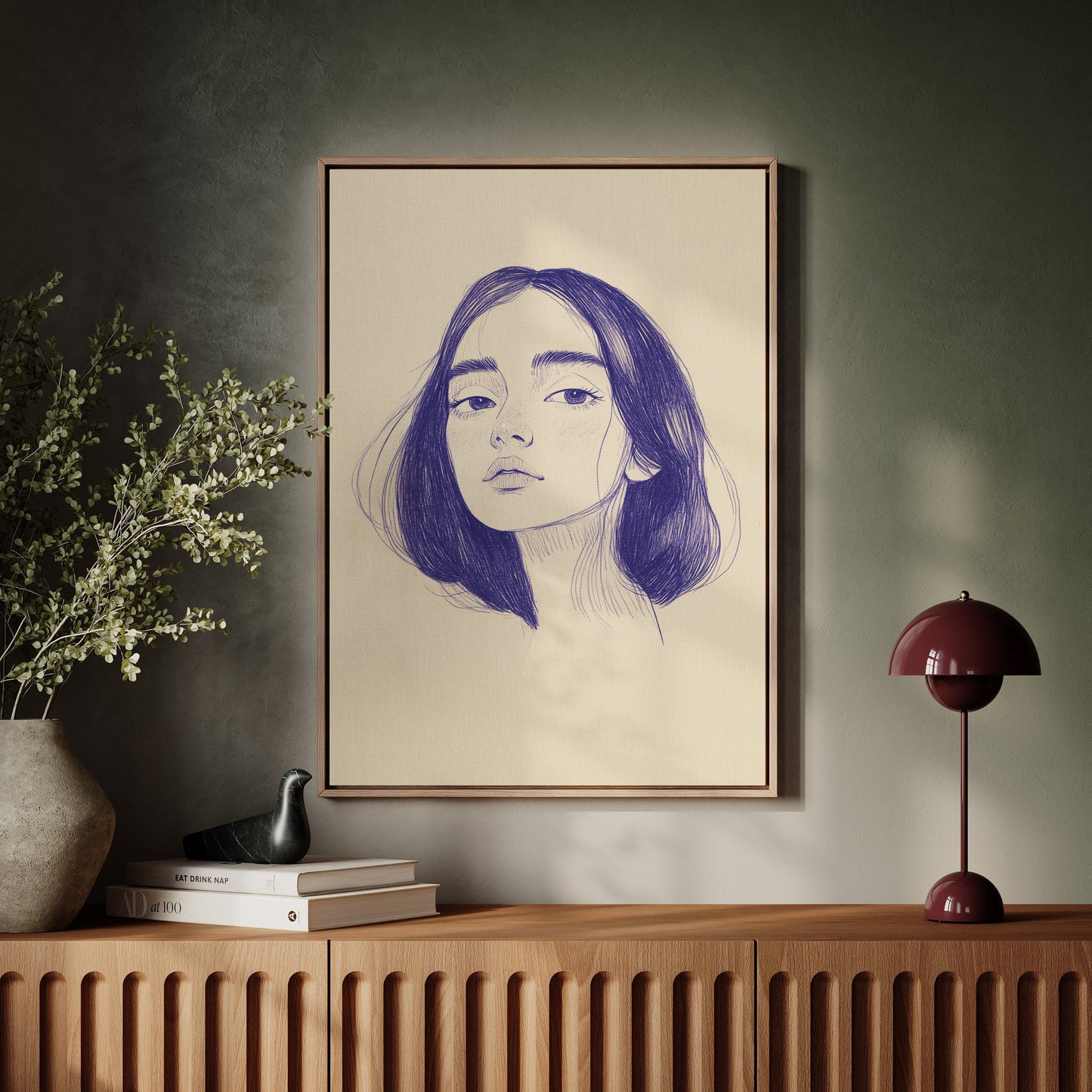 Indigo Lines Tell Silent Stories