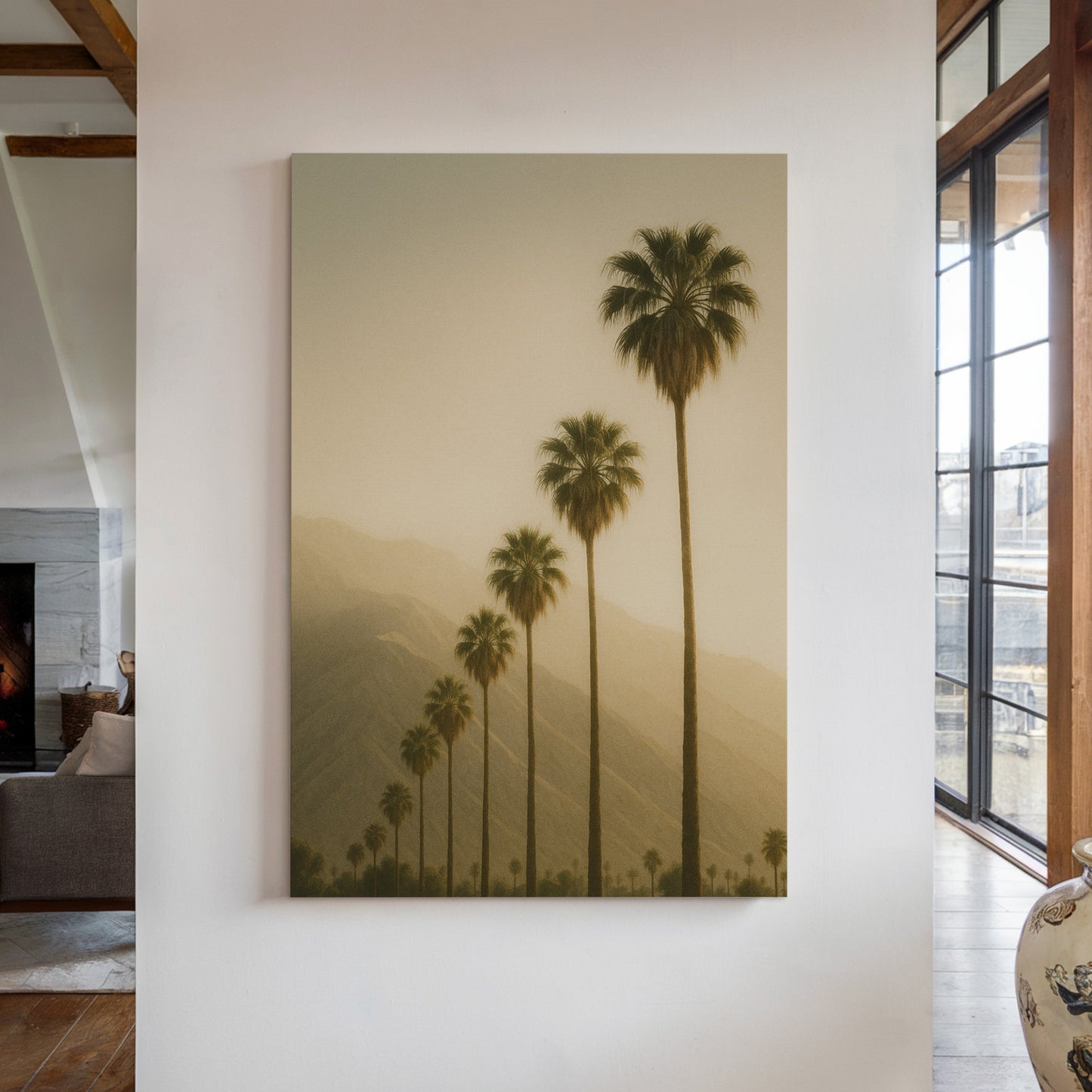 Desert Palms at Dusk