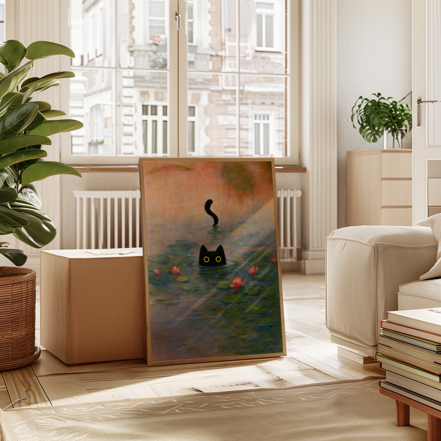 Mystery Cat Among the Lilies