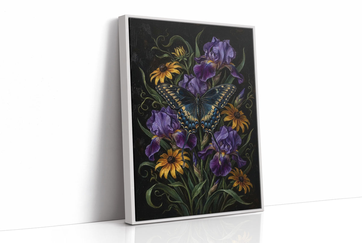 Swallowtail in the Iris Bed