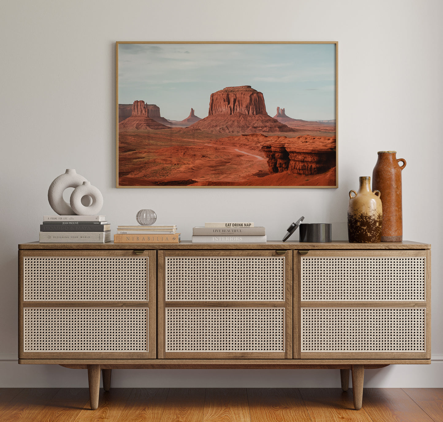 Monument Valley Buttes Under Open Sky