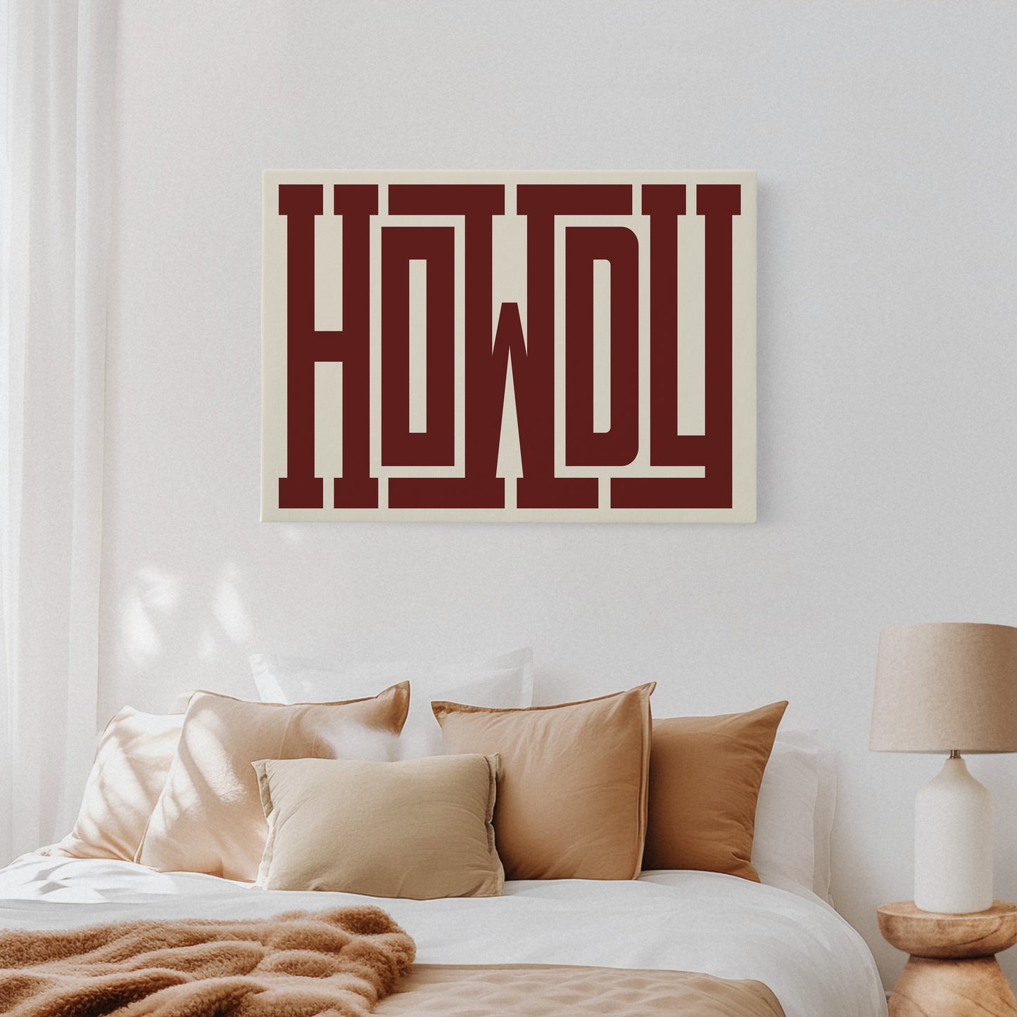 Howdy Maze Style Western Welcome Art