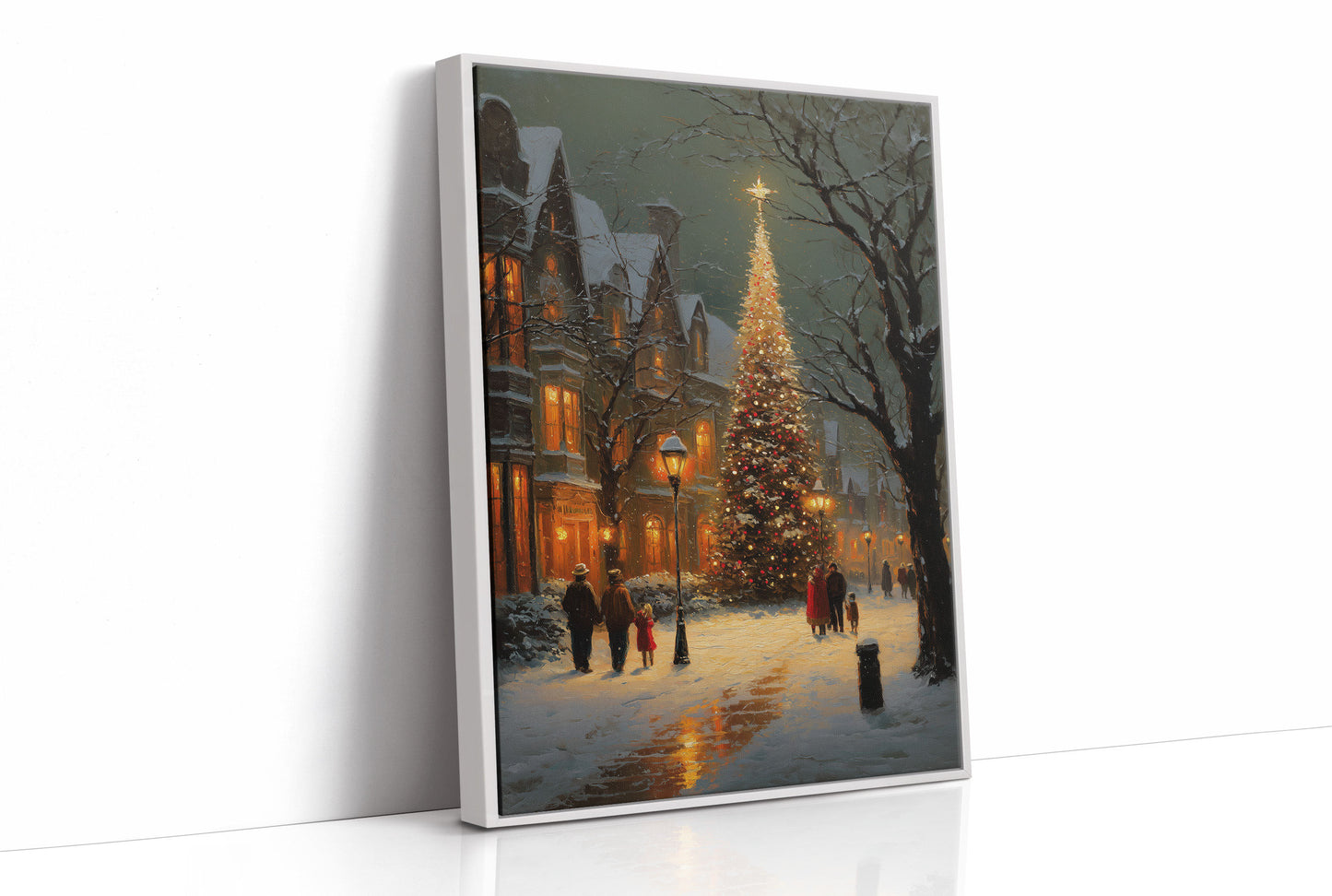 Winter Evening Glows Through Victorian Streets