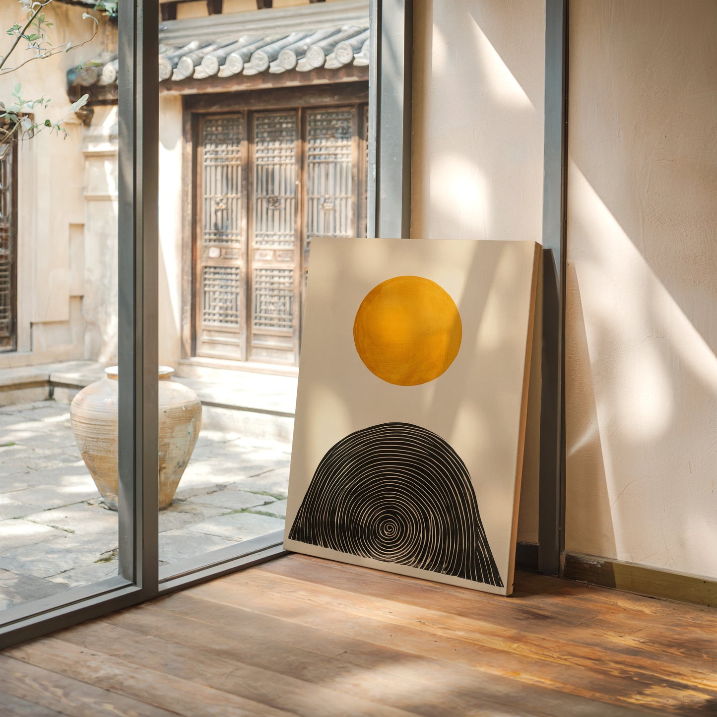 Solar Balance in Black and Gold