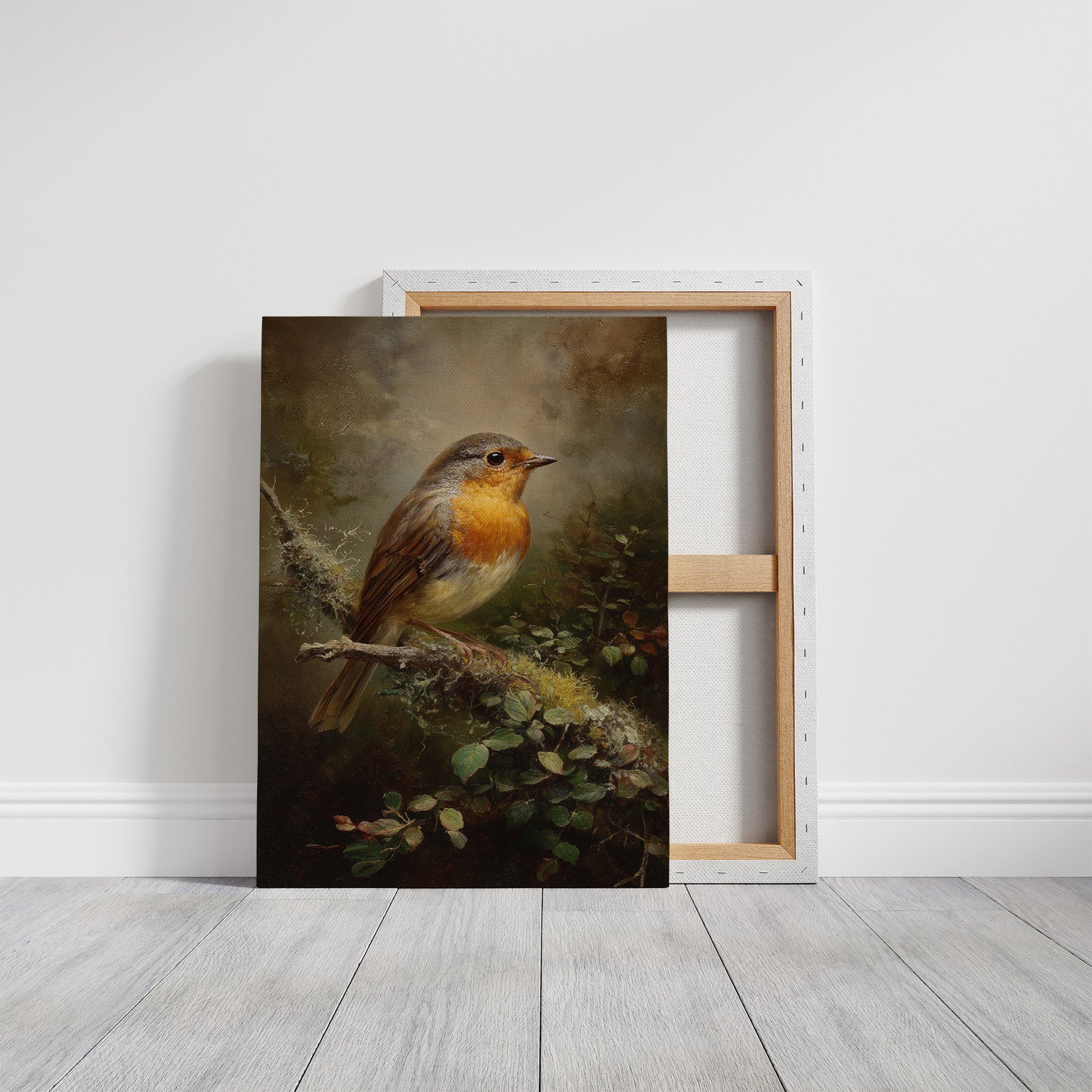 Amber Feathers Against Faded Light