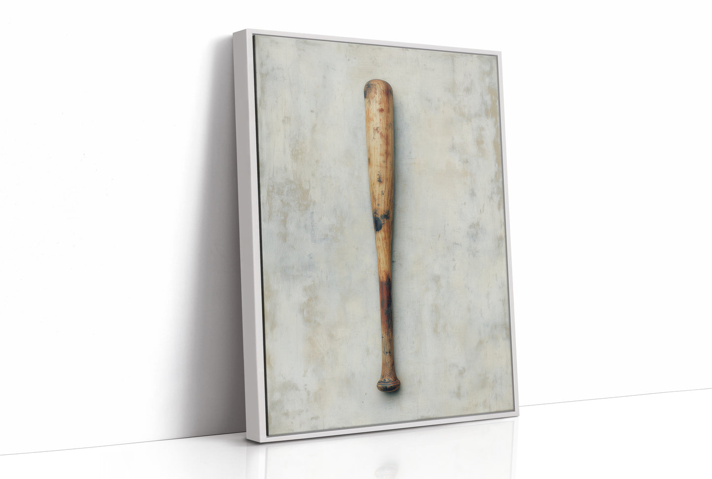 Weathered Wooden Baseball Bat