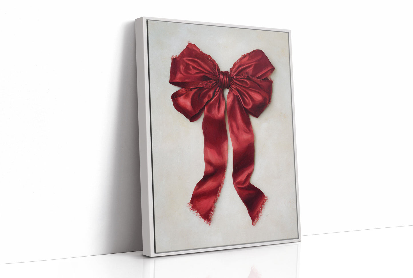 Red Silk Bows December's Promise