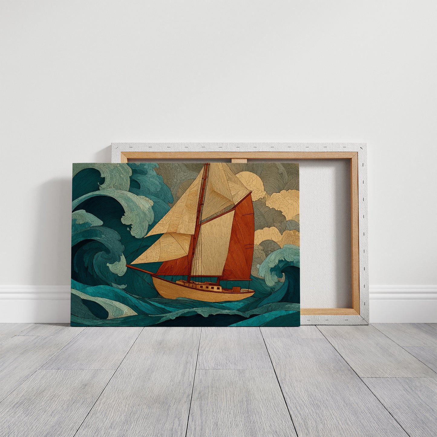 Sailing Through Teal Tempests