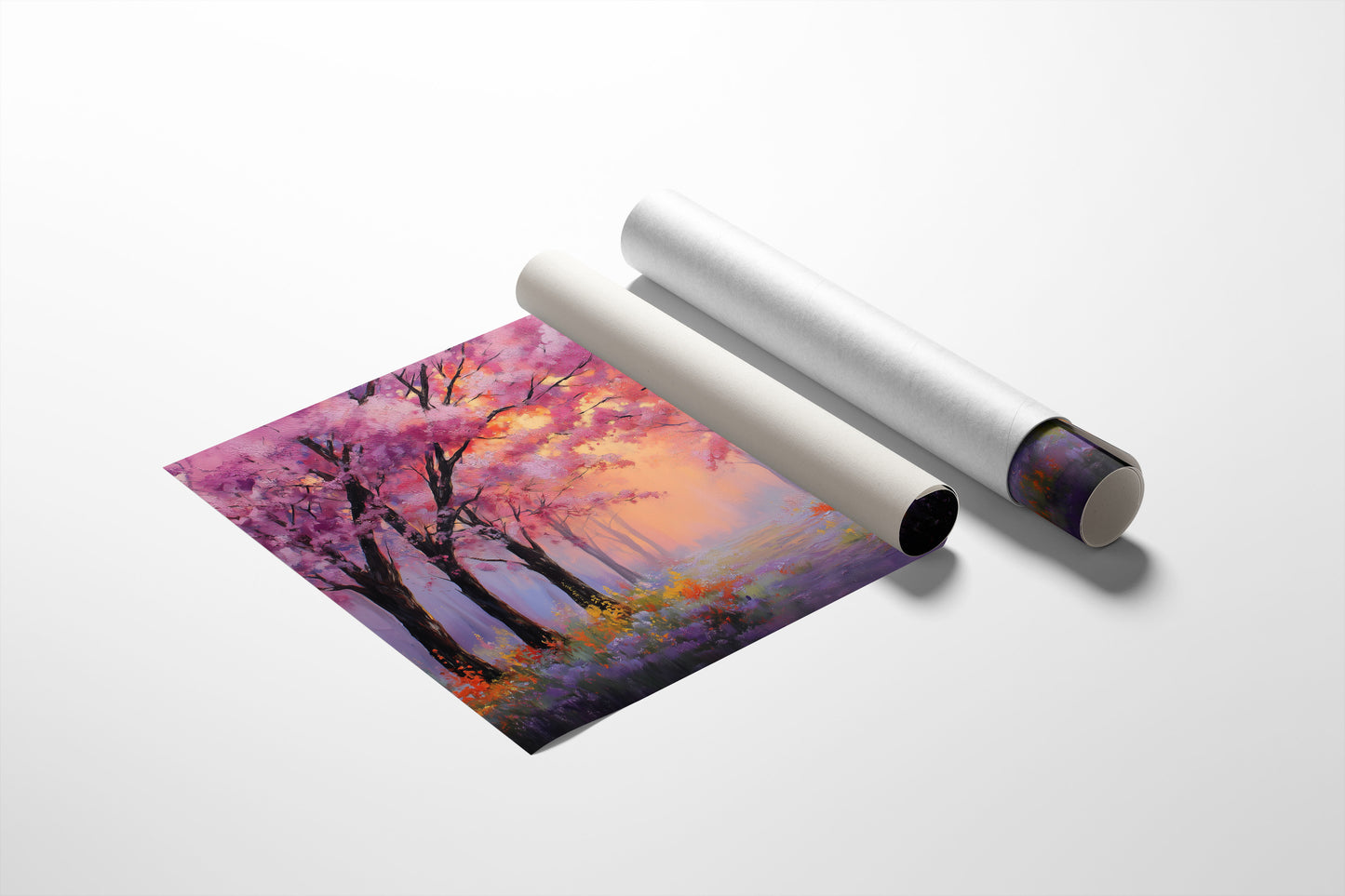 Cherry Blossoms Paint The Dawn Path