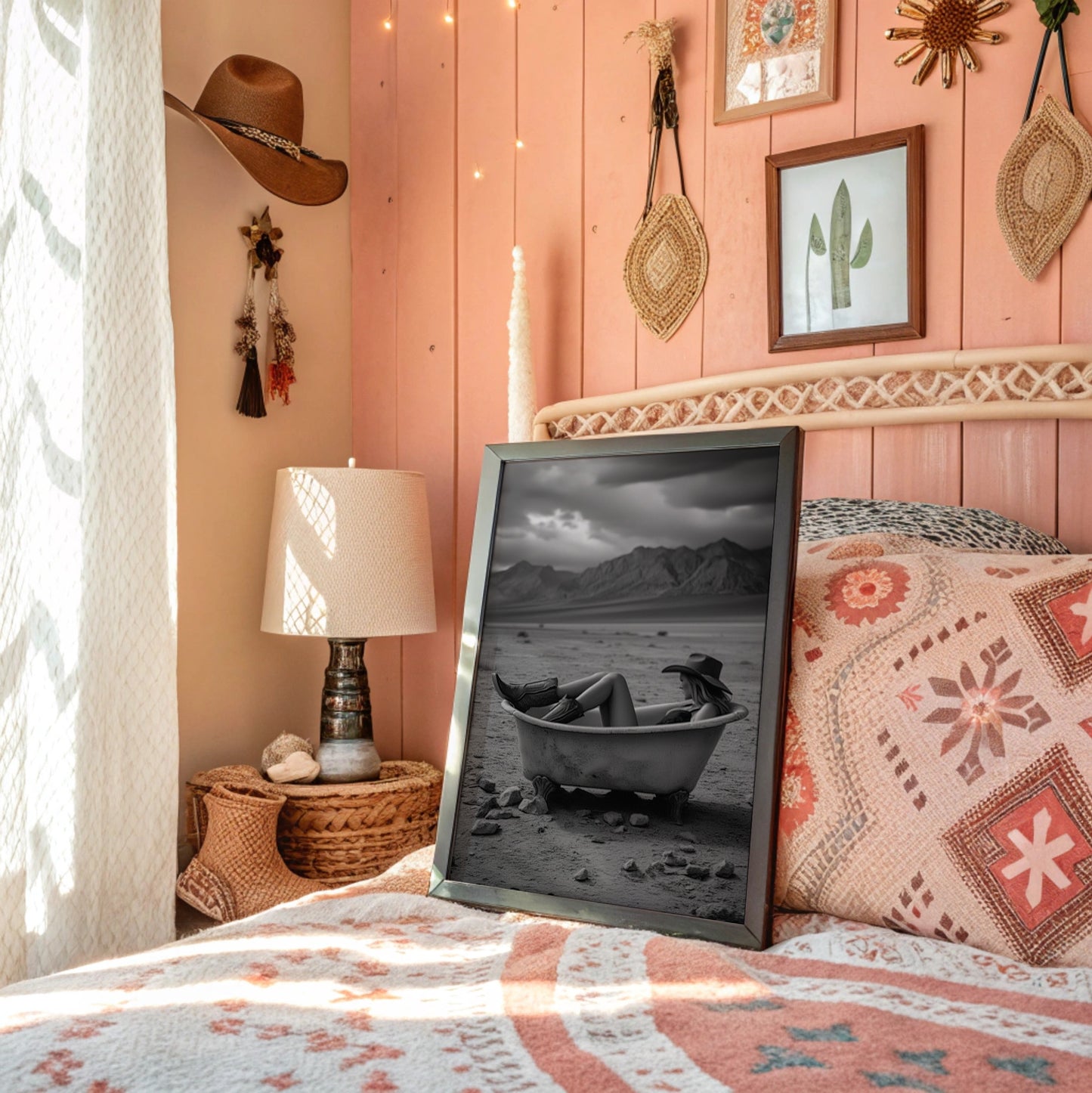 Bathing in Desert Solitude