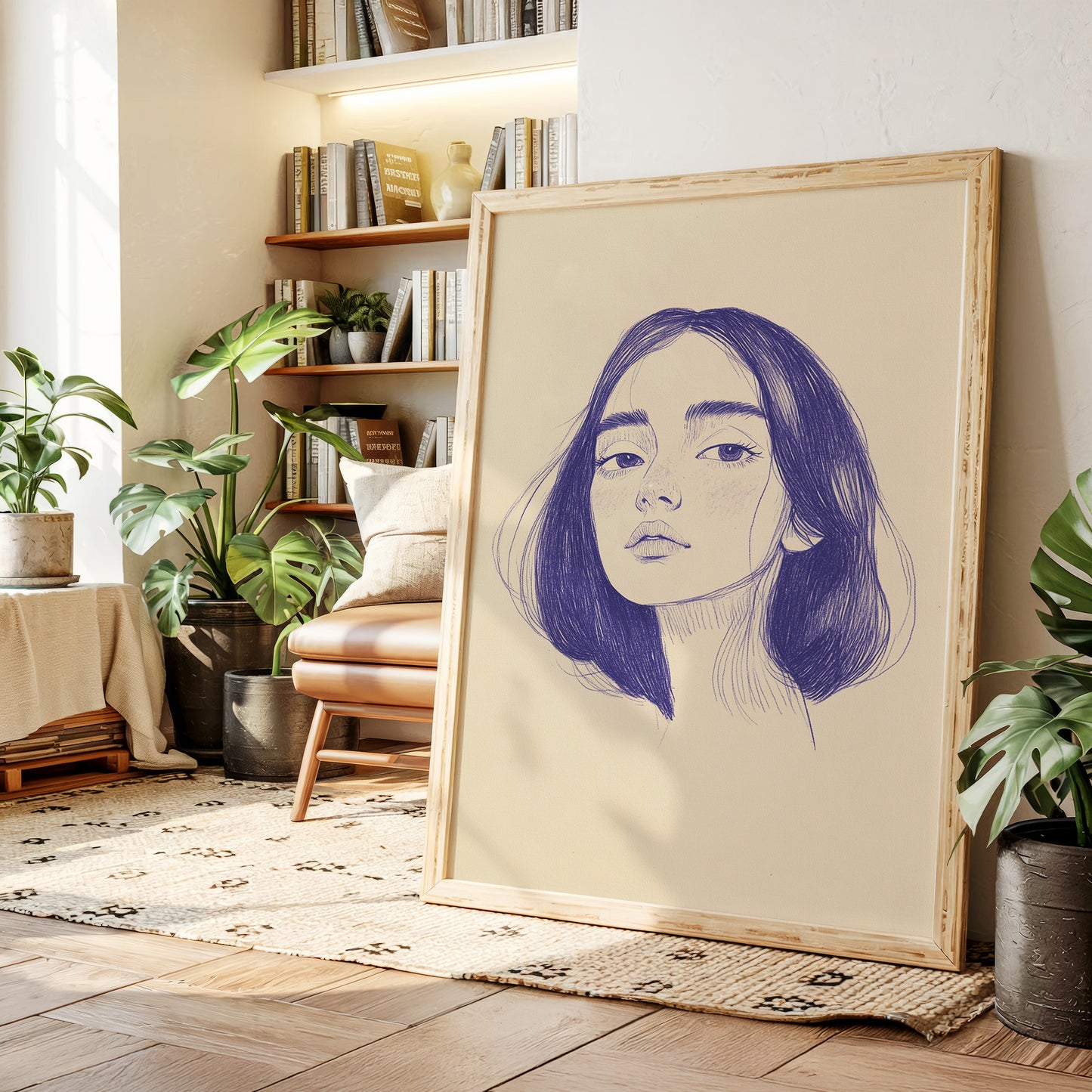 Indigo Lines Tell Silent Stories